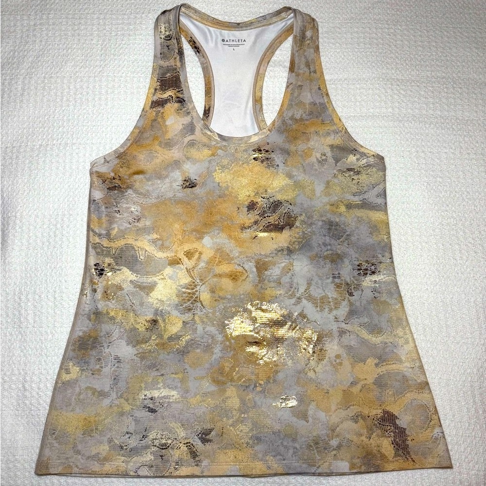Athleta shanti gilded racer back tank